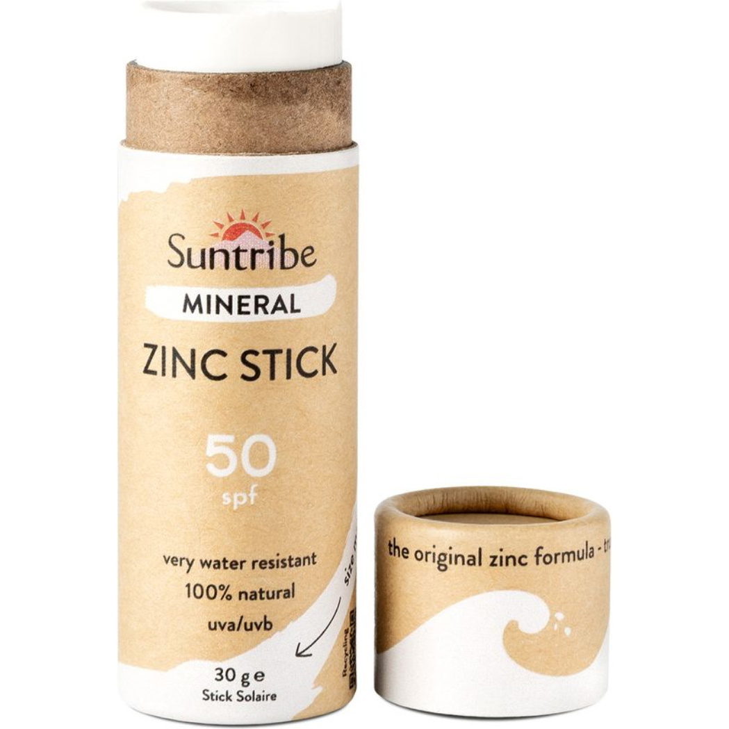 2026 Suntribe Bio Minéraux Zinc Stick De Soleil SPF 50 STZS - White
